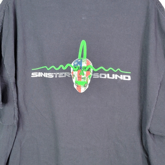 Sinister Sound Skull Logo Harley-Davidson Custom Sound Solutions Tee 2XL - Picture 3 of 13